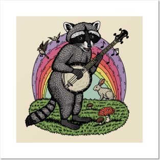 Racoon-Musician Posters and Art